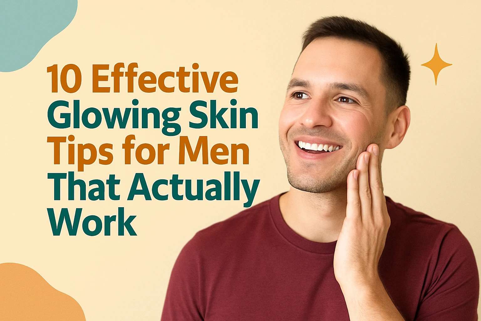 You are currently viewing 10 Effective Glowing Skin Tips for Men That Actually Work