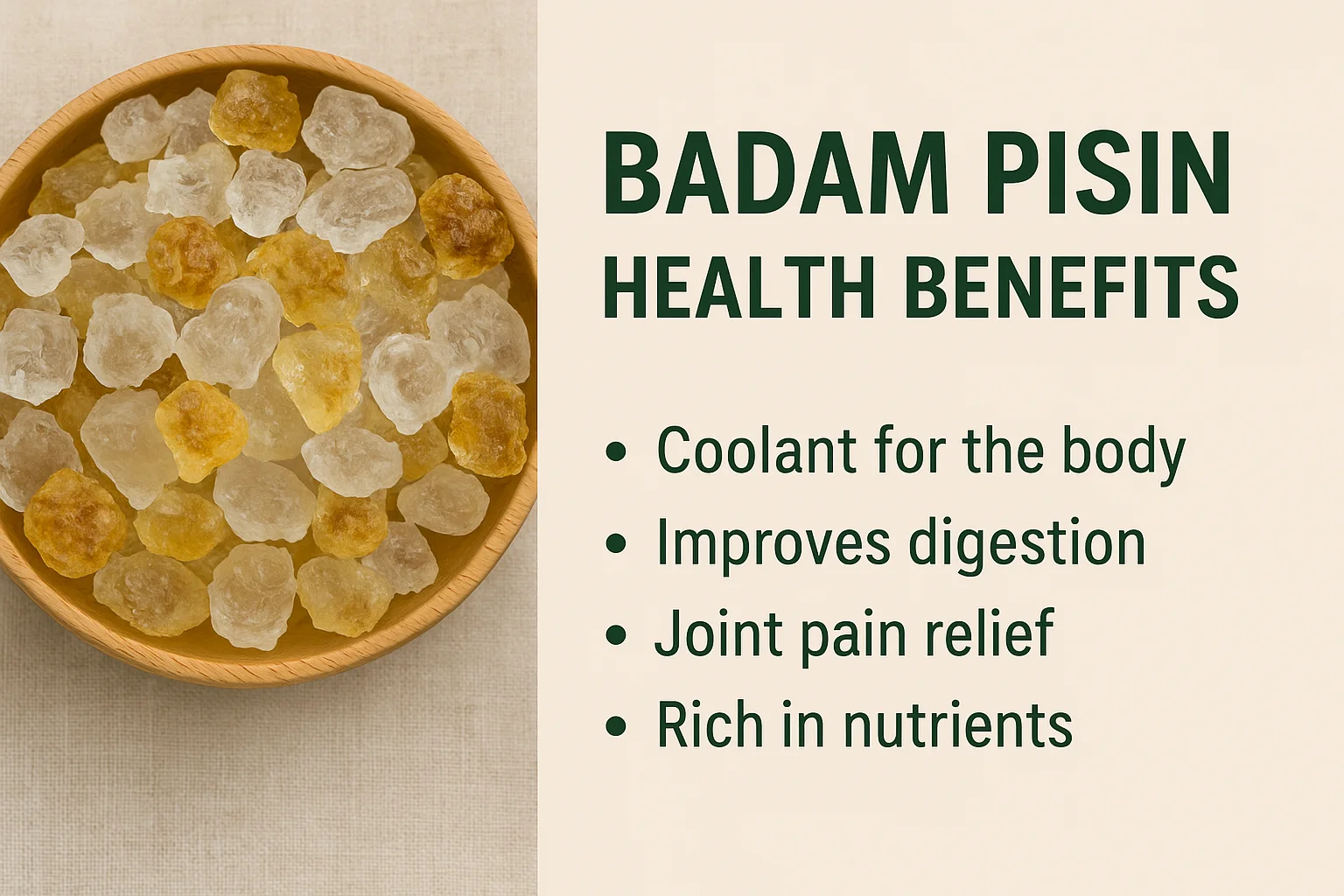 You are currently viewing 12 Incredible Badam Pisin Health Benefits You Should Know